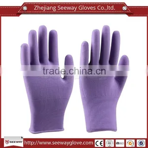Seeway Purple Nylon Labor Gloves Thin Work Gloves for Industrial Use thumbnail-1
