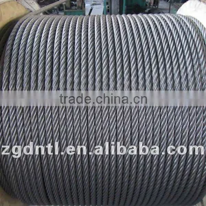 Elevator Steel Wire Rope Stainless Steel Wire1x7,7x7,1x19,6x36,7x19,1x37,7x37 Rope thumbnail-1