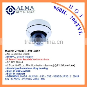 1/3 SONY EFFIO-E 700TVL Vandal-proof Dome Camera thumbnail-1