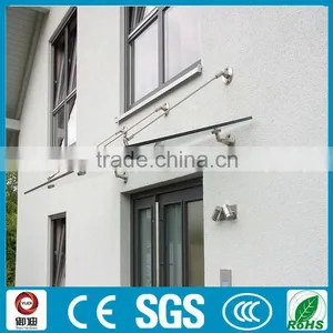 Exterior Door Stainless Steel 316 Glass Canopy Awnings thumbnail-2