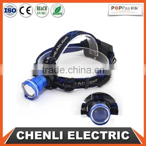 Poppas T85 Xml-t6 10W 3AA Battery Operated Zoom Ultra Bright Headlamp thumbnail-1