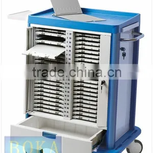 BK810 China Aluminium Steel Hospital Crash Cart Medical Trolley thumbnail-2