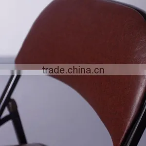 Hot Cheap PU Leather Folding Chair With Metal Frame 1083A thumbnail-2