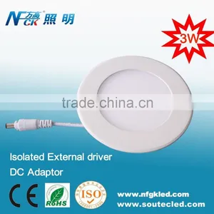 Ultrathin Round LED Panel Light 3W With CE RoHS Approved thumbnail-1