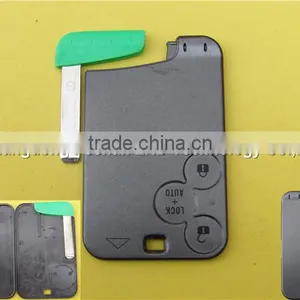 Hot Key Card Renault for 3 Button Replacement Blank Renault Laguna Remote Smart Card Key Case Cover thumbnail-1