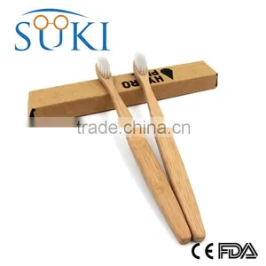 Top Quality 100% Biodegradable Environmental Charcoal Bamboo Toothbrush Natural Bamboo Handle Hotel Bamboo Toothbrush Quality Choice thumbnail-5
