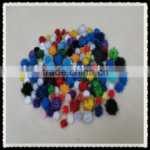 Wholesale Tinsel Pompoms for Diy Crafts thumbnail-1