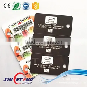 3-1 Die Cut Membership Keychain Card /barcode Pvc Card thumbnail-1