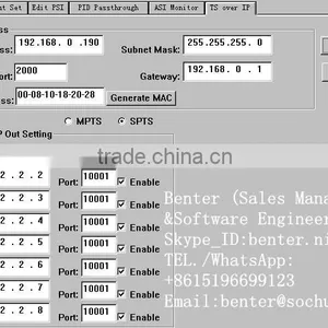 8in1 IP ASI MPEG-2 H.264 Transcoder(8*ASI In,ASI+IP(1*MPTS/8*SPTS) Out) thumbnail-6