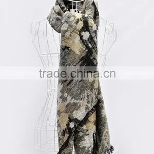 Silk and Wool Scarf for Women thumbnail-2