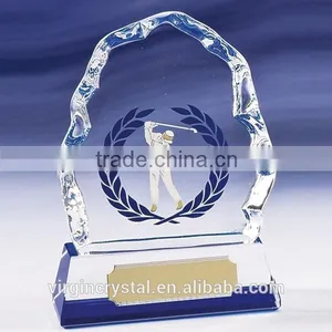 K9 Crystal Iceberg Keepsake With Custom Logo for Golf Award thumbnail-1