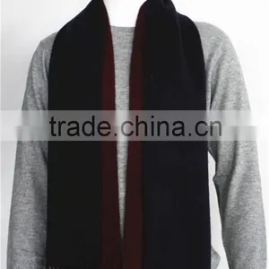 Solid Color Double Face Wool Scarf With Fringe thumbnail-1