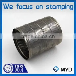 High Precision Welded Mesh Plate Cylinder Perforated Stainless Steel Part thumbnail-1