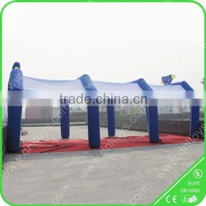 Rose Red and White Advertising Inflatable Tent, Inflatable Lawn Tent thumbnail-1