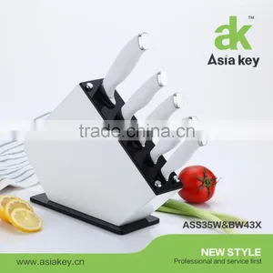 Elegant Kitchen Knife Set Silicone Handle Soft Touch Handle thumbnail-1