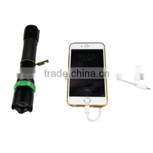 POPPAS-809B Powerful 150LM New Security Torch 1101 USB Police Flashlight thumbnail-3