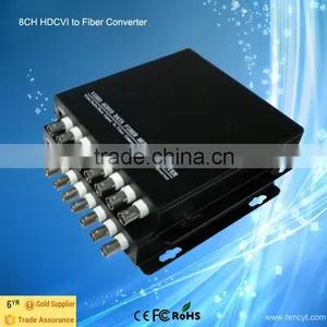 8 Channel HD CVI/AHD Video to Fiber Converter 720P 1080P Camera Connector thumbnail-1