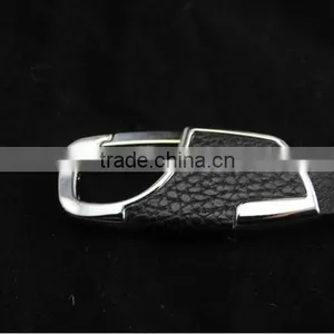Man's New Design Leather Keychain/fashion Leather Metal Keychain thumbnail-3