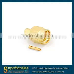 Reverse Polarity Sma Plug for Semi-rigid Cable.086" Cable,RG405 thumbnail-1