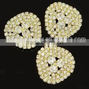 Fashional Golden Shank Rhinestone Button for Apparel RNK197J thumbnail-1