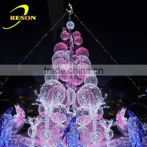 Giant H:5m Outdoor Lighting Christmas Ball Tree Led Tree thumbnail-1