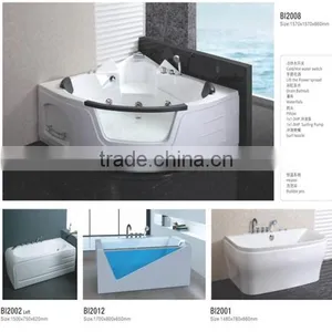 Hot Sale Flat Acrylic Bathtub Simple Bathtub Screen With Mix Valve Tap thumbnail-1