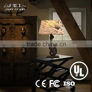 Europe Style Table Lamp Iron Fabric Source Light Residential Lighting thumbnail-3