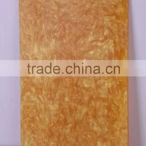Translucent Artificial Faux Resin Pearl Stone Slabs for Reception Counter thumbnail-1