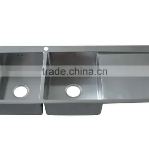 Double Bowl Sink With Drainboard thumbnail-1