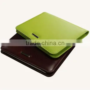 Embossed 16k Business Leather Portfolio/folder With Zipper /notepad/penholder thumbnail-1