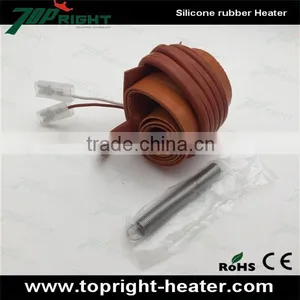 230v Electric Heating Drum Band Heater Silicone Rubber Pad Heater With Spring thumbnail-3