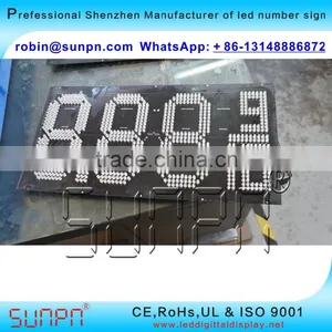 Atlanta USA Led Digital Gas Price Display 8.88 9 & 8.88 9/10 (6 Inch ) R/W/Y/W/B Color thumbnail-3