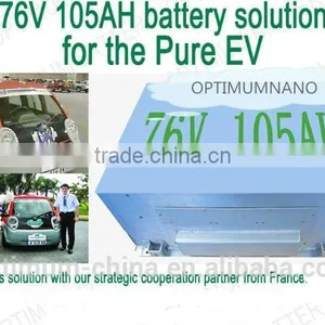 IP67 76v 105ah LiFePO4 Electric Car Battery With Smart BMS thumbnail-4
