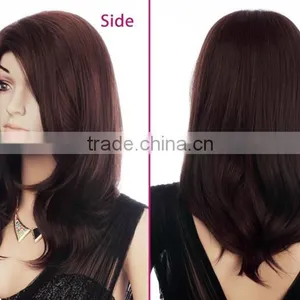 Wholesale High Density Sell Long Hair Synthetic Body Wave Party Small Head Wig thumbnail-3