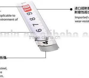 BSCI Factory Direct Sale 3m,5m,7m,10m New Abs Measure Tape/elastic Steel Measuring Tape With Embossed Tape thumbnail-4