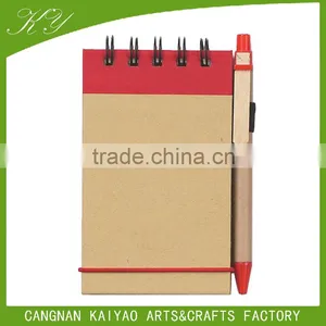 Wholesale Stationery Notebook a5 Eco Recycled Fsc Paper Spiral Notepads With Pen thumbnail-1