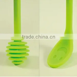 FDA&LFGB Approved Food Grade Silicone Honey Spoon thumbnail-2