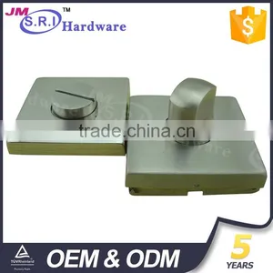 Hot Sale Square Shape Stainless Steel Thumb Turn Lock , Toilet Door Indicator Lock thumbnail-2