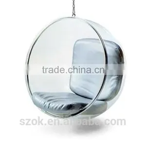 Classic Tranparent Acrylic Hanging Egg Ball Chair thumbnail-1