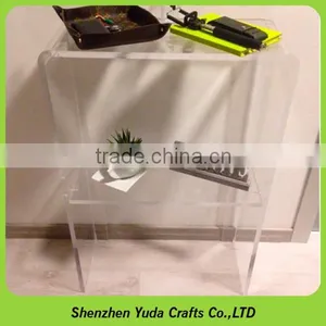OEM Plexiglass Narrow Occasional Table Clear Side Table thumbnail-1