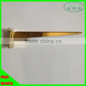 Golden Glass Brackets,Slatwall Shelf Brackets,glass Support thumbnail-1