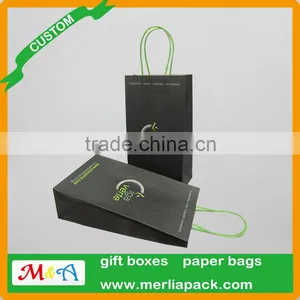 Electronics Kraft Paper Packaging Bags Mods E-cigarette Liquid Accessoires Luxury Paper Twisted Handle Bag thumbnail-1