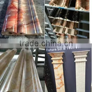PVC Marble Skirting Production Line,PVC Fuax Marble Profile Making Machine thumbnail-2
