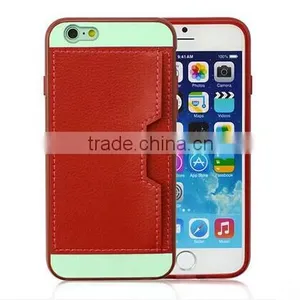 Hot Sell Leather Mobile Phone Case With Card Holder for Iphone6 thumbnail-1