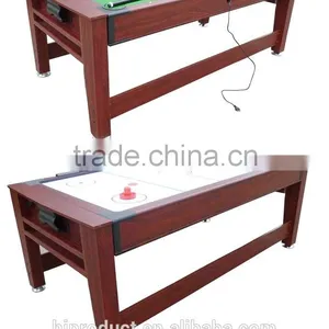 Household 5' Factory Promotion Classic Stylish 2 in 1 Game Table With Cheaper Price. Air Hockey Table, Pool Table thumbnail-1