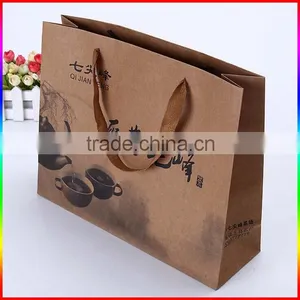 Tea Sets Kraft Paper Packing Bag With Black Printing thumbnail-1