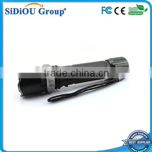 Mini Aluminum Rechargeable Swat Flashlight With Lens thumbnail-1