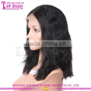Qingdao Factory Price Large Stock Short Bob Wig 100% Brazilian Human Hair Wig thumbnail-4