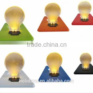 Perfect Promotion Gift Portable Pocket Bulb Shape LED Card Light Lamp thumbnail-2