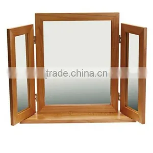 Wooden Frame Makeup Mirror thumbnail-1